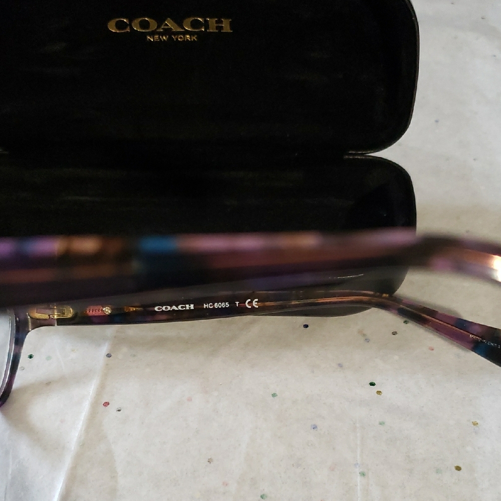 Coach Purple Rectangular Glasses - image 7